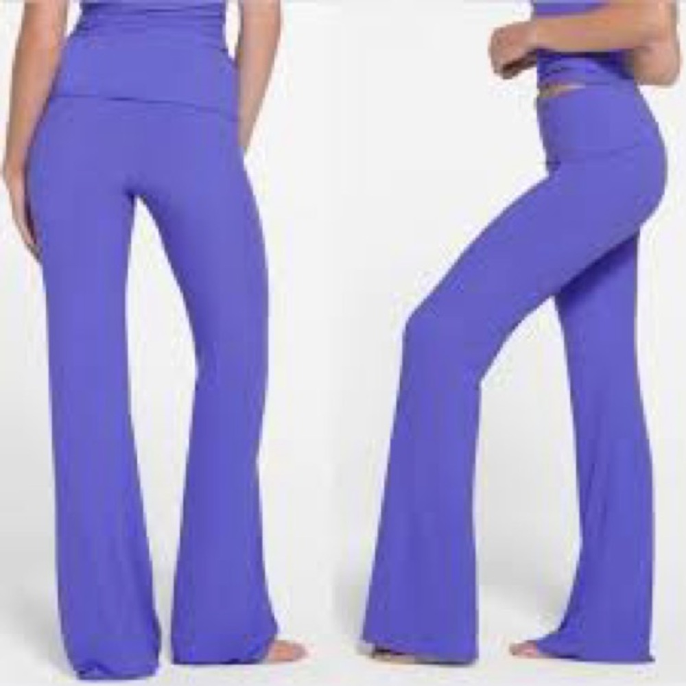 SKIMS Soft Lounge Foldover Pant Purple Tanzanite Size XL NWT